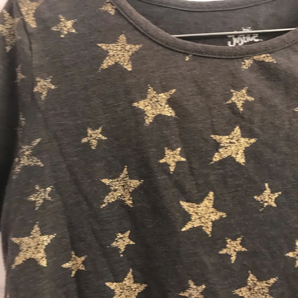 Justice Girl’s Dark Gray Gold Distressed Size L